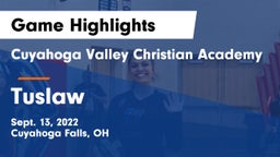 Cuyahoga Valley Christian Academy  vs Tuslaw  Game Highlights - Sept. 13, 2022