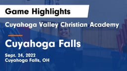 Cuyahoga Valley Christian Academy  vs Cuyahoga Falls Game Highlights - Sept. 24, 2022