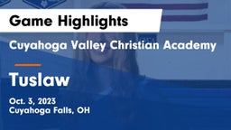 Cuyahoga Valley Christian Academy  vs Tuslaw  Game Highlights - Oct. 3, 2023
