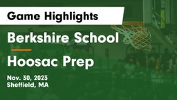 Berkshire  School vs Hoosac Prep Game Highlights - Nov. 30, 2023