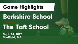 Berkshire  School vs The Taft School Game Highlights - Sept. 24, 2022