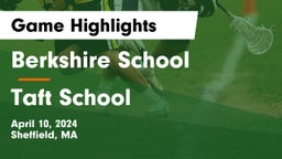 Berkshire  School vs Taft School Game Highlights - April 10, 2024