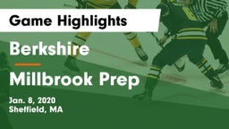 Berkshire  vs Millbrook Prep Game Highlights - Jan. 8, 2020