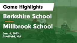 Berkshire  School vs Millbrook School Game Highlights - Jan. 4, 2023