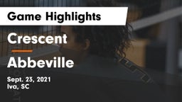 Crescent  vs Abbeville Game Highlights - Sept. 23, 2021