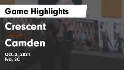 Crescent  vs Camden  Game Highlights - Oct. 2, 2021