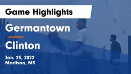 Germantown  vs Clinton  Game Highlights - Jan. 25, 2022