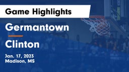 Germantown  vs Clinton  Game Highlights - Jan. 17, 2023