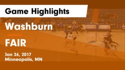 Washburn  vs FAIR Game Highlights - Jan 26, 2017