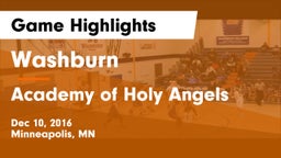 Washburn  vs Academy of Holy Angels  Game Highlights - Dec 10, 2016