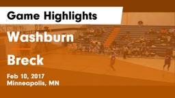 Washburn  vs Breck Game Highlights - Feb 10, 2017