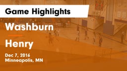 Washburn  vs Henry  Game Highlights - Dec 7, 2016