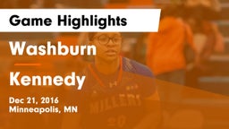 Washburn  vs Kennedy  Game Highlights - Dec 21, 2016
