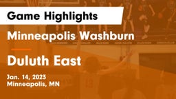 Minneapolis Washburn  vs Duluth East  Game Highlights - Jan. 14, 2023