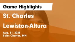 St. Charles  vs Lewiston-Altura  Game Highlights - Aug. 31, 2023