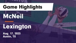 McNeil  vs Lexington  Game Highlights - Aug. 17, 2023