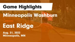 Minneapolis Washburn  vs East Ridge  Game Highlights - Aug. 31, 2022