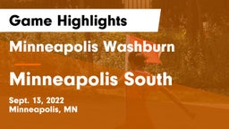 Minneapolis Washburn  vs Minneapolis South  Game Highlights - Sept. 13, 2022