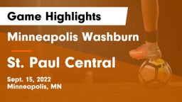 Minneapolis Washburn  vs St. Paul Central  Game Highlights - Sept. 15, 2022