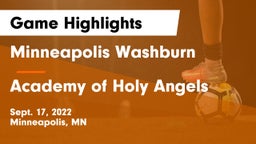 Minneapolis Washburn  vs Academy of Holy Angels  Game Highlights - Sept. 17, 2022