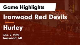 Ironwood Red Devils vs Hurley  Game Highlights - Jan. 9, 2020
