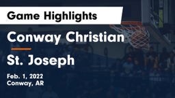 Conway Christian  vs St. Joseph Game Highlights - Feb. 1, 2022