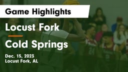 Locust Fork  vs Cold Springs  Game Highlights - Dec. 15, 2023