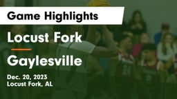 Locust Fork  vs Gaylesville   Game Highlights - Dec. 20, 2023
