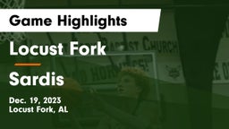 Locust Fork  vs Sardis  Game Highlights - Dec. 19, 2023