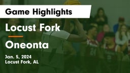 Locust Fork  vs Oneonta  Game Highlights - Jan. 5, 2024