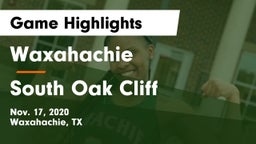Waxahachie  vs South Oak Cliff  Game Highlights - Nov. 17, 2020