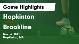 Hopkinton  vs Brookline  Game Highlights - Nov. 6, 2021