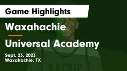 Waxahachie  vs Universal Academy Game Highlights - Sept. 23, 2023