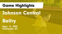 Johnson Central  vs Belfry  Game Highlights - Sept. 17, 2020