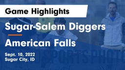 Sugar-Salem Diggers vs American Falls  Game Highlights - Sept. 10, 2022