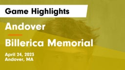 Andover  vs Billerica Memorial  Game Highlights - April 24, 2023
