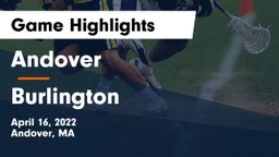 Andover  vs Burlington  Game Highlights - April 16, 2022