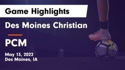 Des Moines Christian  vs PCM  Game Highlights - May 13, 2022