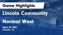 Lincoln Community  vs Normal West  Game Highlights - April 10, 2021