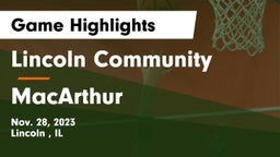 Lincoln Community  vs MacArthur  Game Highlights - Nov. 28, 2023