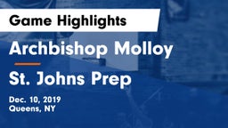 Archbishop Molloy  vs St. Johns Prep Game Highlights - Dec. 10, 2019