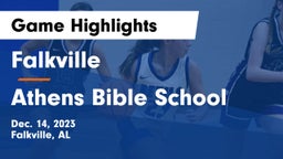 Falkville  vs Athens Bible School Game Highlights - Dec. 14, 2023