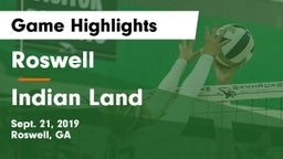 Roswell  vs Indian Land  Game Highlights - Sept. 21, 2019