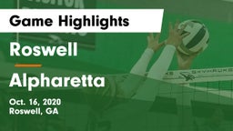Roswell  vs Alpharetta  Game Highlights - Oct. 16, 2020