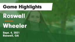 Roswell  vs Wheeler Game Highlights - Sept. 4, 2021