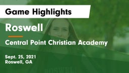 Roswell  vs Central Point Christian Academy Game Highlights - Sept. 25, 2021