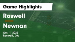 Roswell  vs Newnan  Game Highlights - Oct. 1, 2022