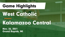 West Catholic  vs Kalamazoo Central Game Highlights - Nov. 26, 2021