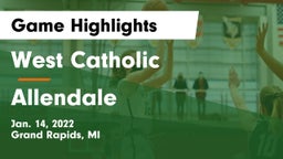 West Catholic  vs Allendale  Game Highlights - Jan. 14, 2022