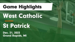 West Catholic  vs St Patrick  Game Highlights - Dec. 21, 2023